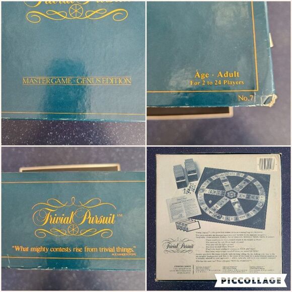 Trivial Pursuit Master Game Genus Edition 1981 Complete Vintage Original Game - Picture 16 of 16